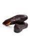 Brown Laceless Genuine Leather Men's Shoes - 2