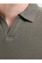 Men Long Sleeve Ottoman Polo Neck Shirt - 5