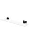 Wall Mounted Glass Bathroom Shelf, Matt Black, 530mm | Durable - 2