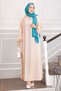 Pastel Striped Belted Dress Yellow - 4