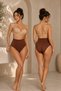 Women's High Waist Stretchy Coffee Color Panties