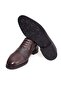 Brown Laceless Genuine Leather Men's Shoes - 3