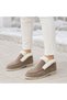 Mila Beige Genuine Leather White Fur Lined Casual Women's Boots with Fur Detail - 2