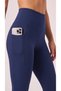 Women's High Waist Sports Leggings with Pockets, Stretchy Slim Fit Fitness and Pilates Leggings with Phone Pockets - 2