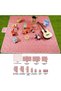 Waterproof Sand-Proof Beach and Picnic Mat Foldable Camping Mat Outdoor Cover Red Square (5 - 3