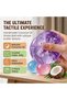 1Pack Coconut Oil Squishy Stress Ball–Super Soft Handmade Slow Rising Fidget Toy, Cooling Sensory Squeeze Ball for Relaxation&Focus, Available in different colors and quantities (Blue, 2.36in) - 2