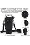 Insulated Water Bottle Carrier for Stanley 40oz Tumbler,Neoprene Cup Holder w/Phone Pocket & Adjustable Strap,Shockproof, Noise-Reduction Design |Hiking, Commuting Accessories - 3
