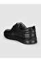 Black Genuine Leather Men's Comfort Casual Shoes - 5