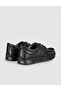 Black Genuine Leather Men's Comfort Casual Shoes - 4