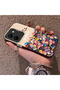 Vivo Y36 Compatible Silicone Edge Hard Back Case Couple Phone Case with Floral Pattern - 2