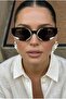 Schlangenmuster Gümüş Snake Snake Patterned Unisex Black Ultra Light Black Sunglasses with Uv400 Filter - 2