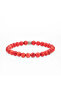 Coral natural stone bracelet (7mm sphere cut) - 2