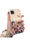 Realme C20 Compatible Silicone Edge Hard Back Case Couple Phone Case with Floral Pattern