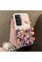 Redmi 15 5g Compatible Silicone Edge Hard Back Case Couple Phone Case with Floral Pattern - 3