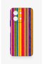Vivo Y28 Compatible Colorful Patterned Silicone Case - 4