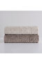 Bovary Bamboo Jacquard 2-Piece Towel Set Dark Beige/Light Beige 50X90 Dark Beige/Light Beige