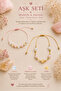 Certified Anklet and Bracelet Set (Moonstone, Citrine, Pink Quartz)