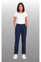Women's Elastic Waist White, Navy Blue, Black Lycra Belinda Fabric Doctor Medical Single Bottom Trousers