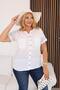 Plus Size Embroidered Linen Shirt - 6