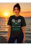 Unisex Oversize Tennis Printed T-Shirt 100% Cotton Tennis Themed Comfortable Fit Short Sleeve T-Shirt