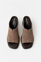 Women's Genuine Leather Heeled Slippers |   Five - 3
