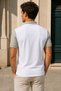 R. Madrid White Gray Polo Collar T-Shirt Retro Style T-Shirt Los Galacticos Polo T-Shirt Short Sleeve - 6