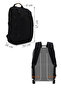 Unisex Black Fabric Backpack 26Sbd30096F - 2