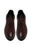 Men's Brown Lace-Up Leather Sneaker Wm720004Db - 4