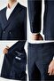 6 Drop Regular Fit Standard Cut Pointed Collar Striped Double Breasted Suit - 3