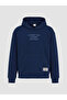 Navy Blue Text Printed Boys' Suit - 4
