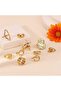 Rings for Women Waterproof Chunky Ring Non Tarnish Gold Ring Set Stackable Statement Rings Adjustable Open Fashion Jewelry - 2