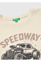 Boy's Cream Long Sleeve T-Shirt with Front Print - 3