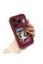 Case for Tecno Spark 20 Pro 4g Compatible Case Camera Protective Cartoon Pattern Maroon Lover Couple Silicone Phone Case - 3