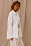 Breathable Regular Muslin Fabric Long Sleeve Collared Men's Shirt - White - 2