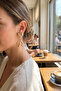 316L Steel Gold Color Bow Design Model Earrings - 2