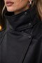 Oversized Women's Leather Jacket - 3