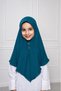 Girls Hijab for Kids – Modest Islamic Headscarf for Muslim Girls, Stylish Kids Hijab with Front Button Detail & Delicate Trim