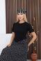 Polka Dot Detailed Poplin Fabric Dress - 3