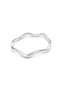 925 Silver Ring, Curly M 53