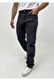 Men's Smoked Baggy Fit Lycra Free Relaxed Fit Jean Trousers