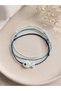 Set of 3 Spotted White Ceramic Fish Adjustable Anklet Set with String - 2