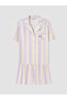 Lcw Young Lilac Shirt Collar Striped Women's Pajama Set - 5