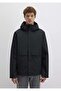 M0110348 Water Repellent Pro-Tech Water-Replent Hooded Men's Coat Black - 7