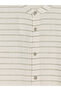 Nevavm Striped Linen Blend Boys' Shirt with a Difference - 3