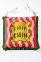 Dynamic Pop Art Typography Patterned Fringed Lace-Up 4-Piece Pofidik Chair Cushion Set - 5