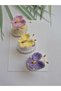 Butterfly Garden Special Non-Slip Non-Burning (3 Pieces) Baby Buckle Handmade Gift Set for Babies with Less Hair - 2