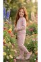 Girl's Tracksuit Set Sweatshirt Bottoms Cotton Two Yarns Seasonal Casual Combination 3-4-5-6-7 Years Old 1 Size Larger Preferred - 3