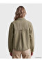Lcw Vision Green Shirt Collar Oversize Women's Jean Jacket - 4