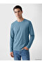 Esvab • Modern & Distinctive Zero Roba Collar Long Sleeve Combed Cotton Men's T-Shirt
