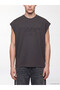 Esvab • Modern & Distinctive Relax Fit Zero Roba Collar Printed Men's Sleeveless T-Shirt - 3